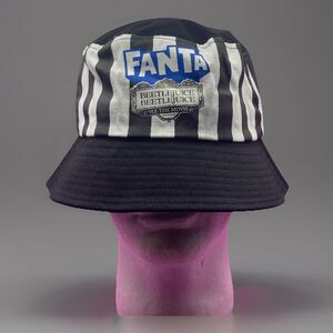 NWT Beetlejuice Beetlejuice Fanta Movie Promo Bucket Hat Black and White